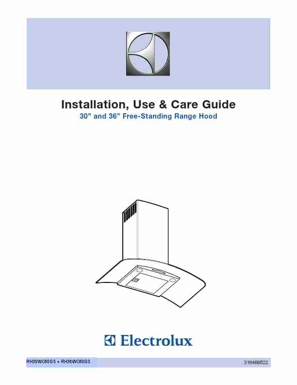 Frigidaire Ventilation Hood EI30WC60GS-page_pdf
